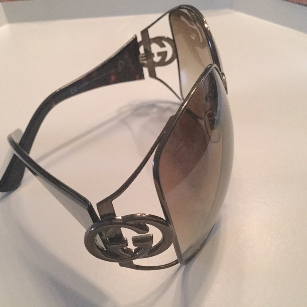 GUCCI GG2794 BRONZE WRAP SUNGLASSES PRE-OWNED